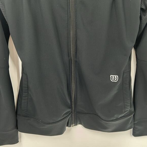 Wilson Women's Black Activewear Zip Hoodie Size Small - Picture 3 of 13